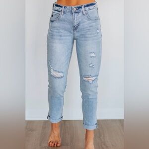 Kancan Light Wash Distressed Women’s Jeans - Size 32”